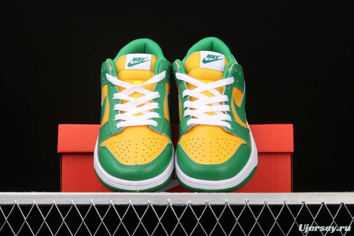 NIKE DUNK SB Low SP Brazil Slam Dunk Series retro low-top leisure sports skateboard shoes CU1727-700