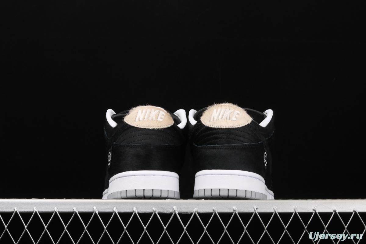NIKE SB DUNK Low black horse hair joint name dunk series retro low-side leisure sports skateboard shoes CZ5127-001