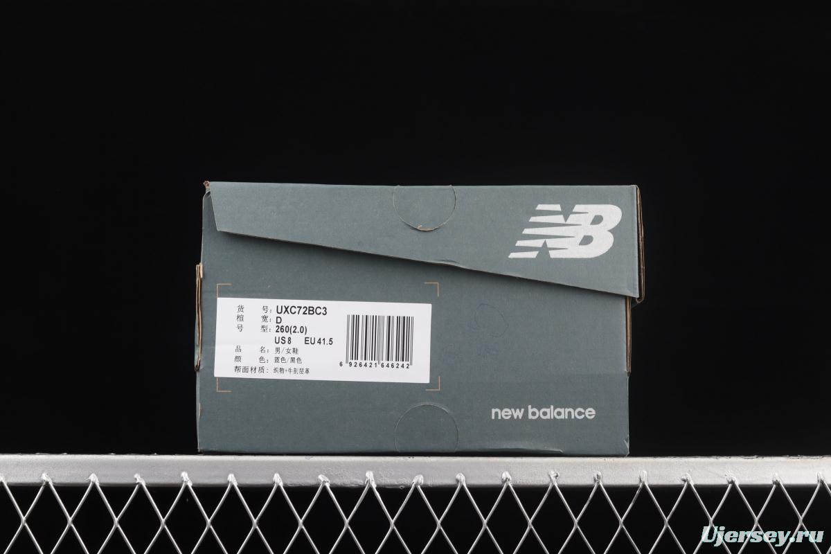 New Balance XC-72 series white, green and orange retro running shoes UXC72BC3