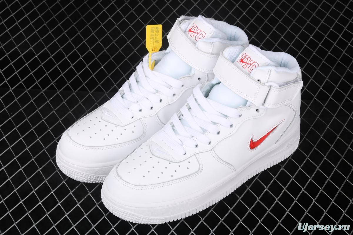 NIKE Air Force 1 Mid Retro Prm QS small hook high top casual board shoes AO1639-410