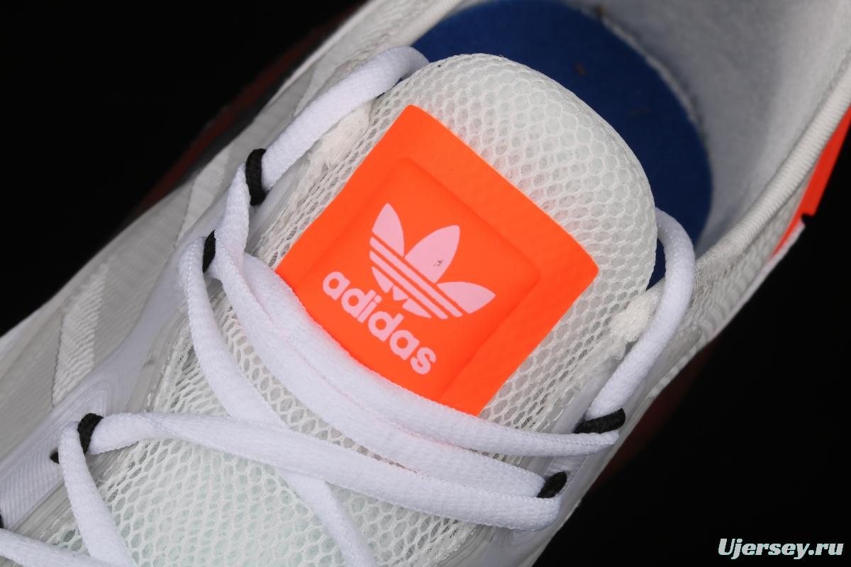 Adidas ZX 2K Boost F38773 2021 Spring New Clover Popcorn vintage running shoes