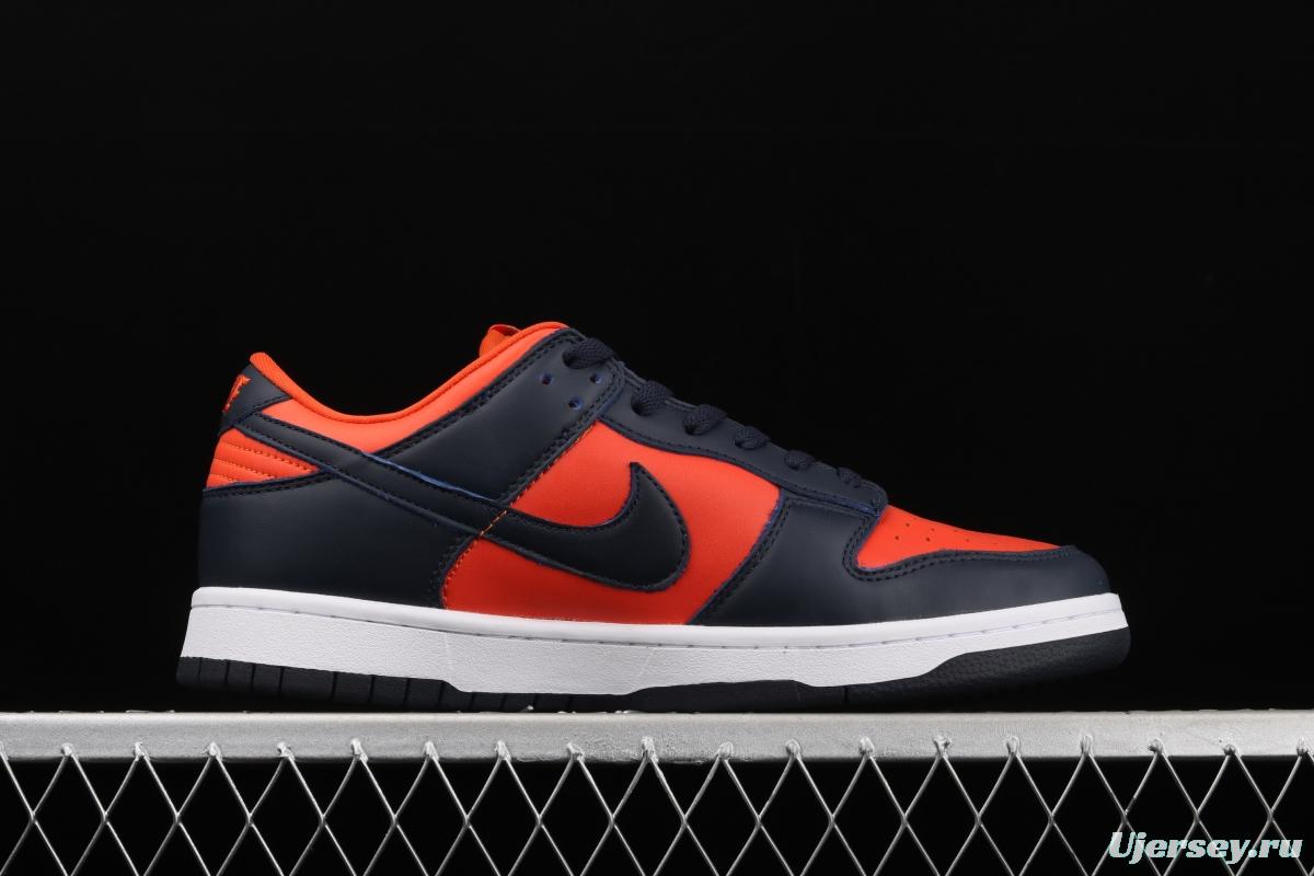 NIKE SB DUNK Low SP Fanta color matching head layer low side leisure sports board shoes CU1727-800