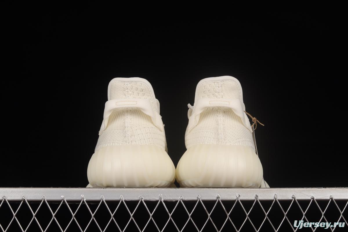 Adidas Yeezy 350 Boost V2 Pure Oat HQ6316 Pure White 2.0 Color Matching BASF Boost Original Bottom