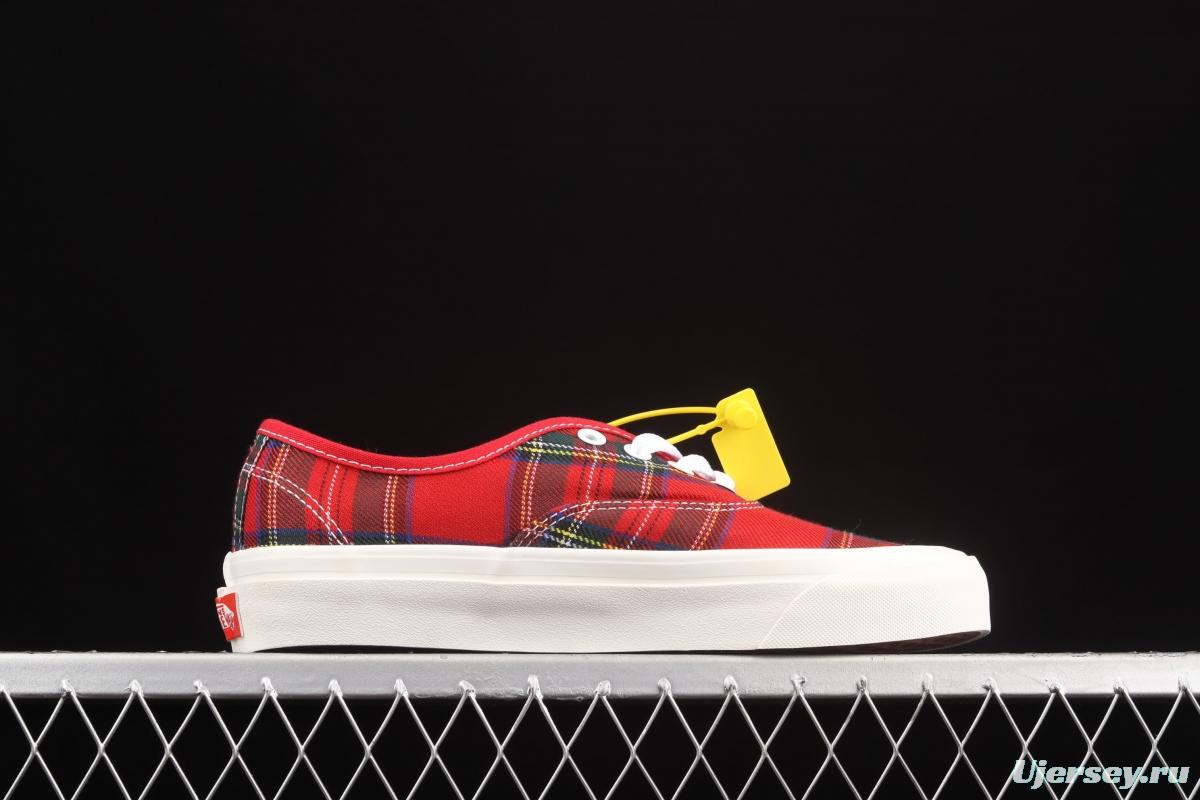 Pendleton x Vans Style 36 joint style Scottish stripe series low-top casual board shoes VN0A54F29GT