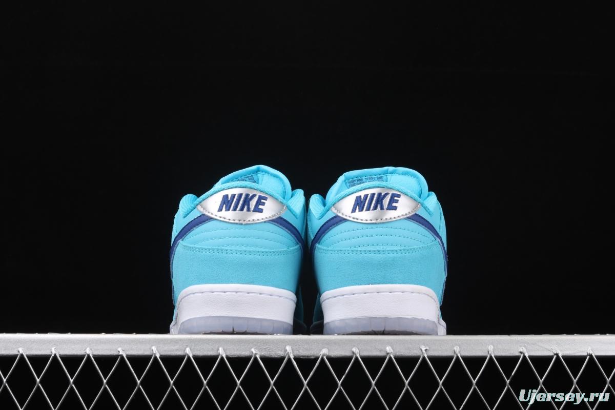 NIKE SB DUNK Low Pro sky blue wool-like low-top casual board shoes BQ6817-400