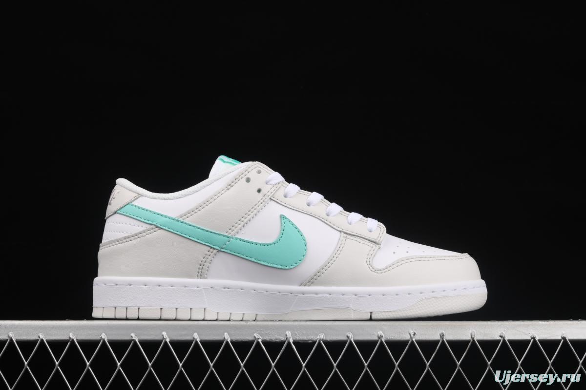 NIKE DUNK SB Low ivory splicing color matching sports skateboard shoes CW1590-101