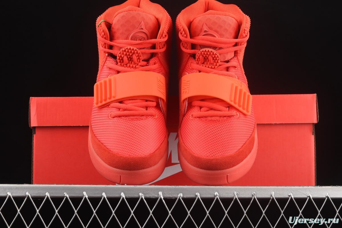 Kanye West x Nike Air Yeezy II SP Red October Coconut second Generation Limited Edition Red Coconut Night Kanye shoes Cultural cushion Leisure Sports Basketball shoes 508214-660