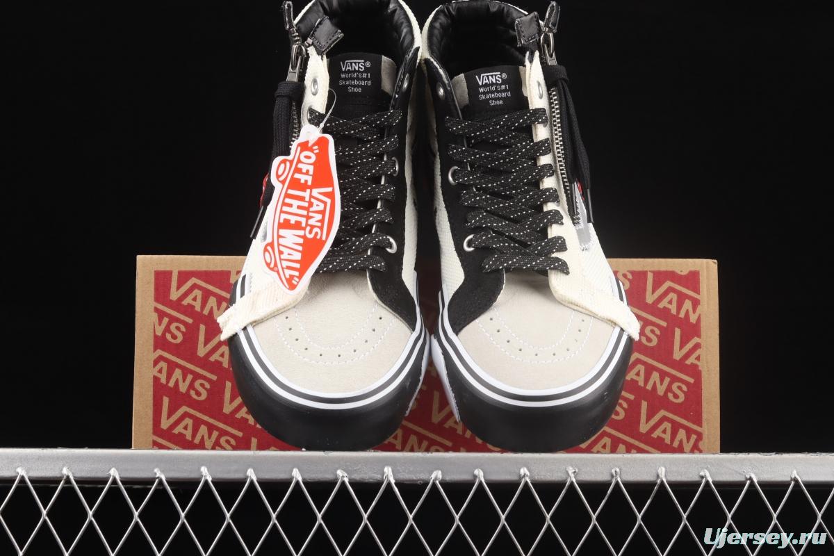 Vans Vault Sk8-Hi Reissue Ca deconstruction high top 3M reflective canvas vulcanized shoes VN0A3WM1TUU