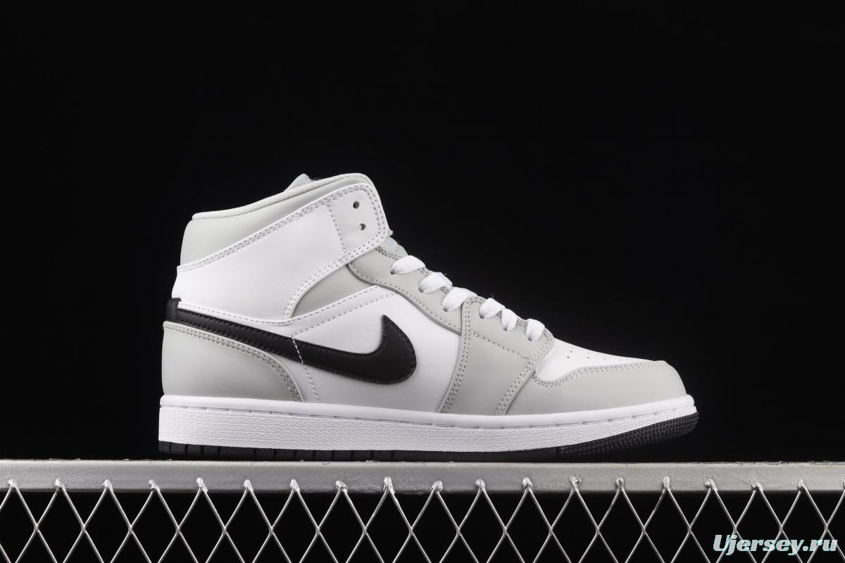 Air Jordan 1 Mid new cigarette ash cultural basketball shoes BQ6472-015