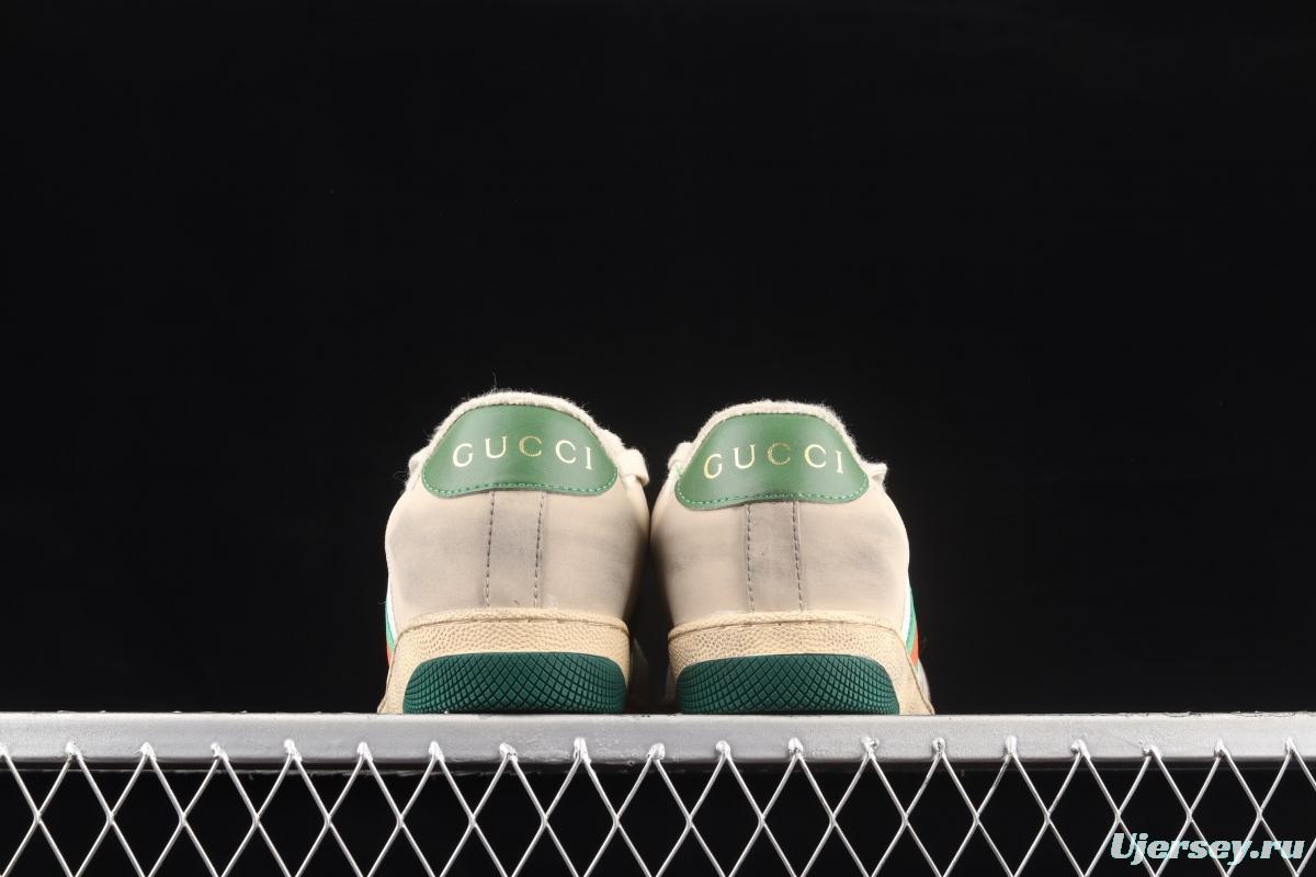 Gucci Distressed Screener Sneaker Gucci classic dirty shoes