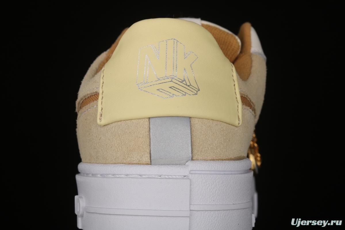 NIKE Air Force 1 Pixel deconstructing wind low-top casual board shoes DH3856-100