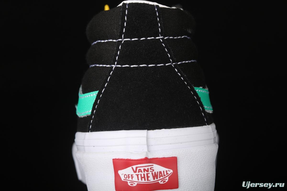 Vans Sk8 Mid Vansi Zhongbang series candy green leisure board shoes VN0A3WM34FV