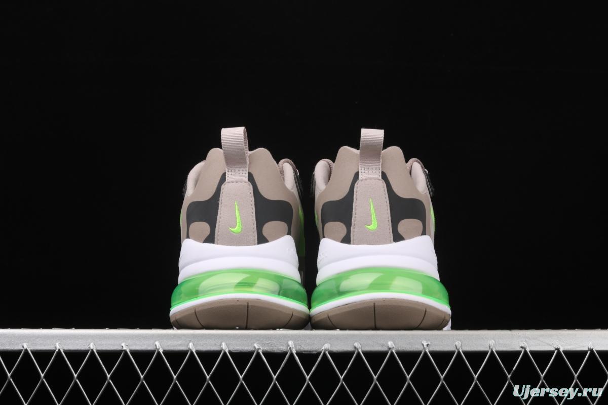 NIKE Air Max 270React new high-frequency mesh hollowing out function half-palm air cushion running shoes CQ4598-231