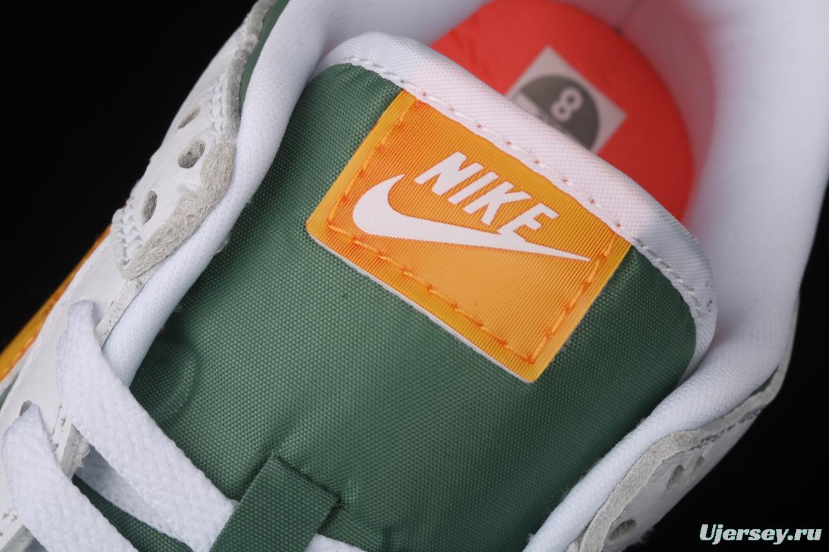 NIKE DUNK Low NY vs NY New York street basketball co-name matching white, green and orange fashion leisure board shoes DN2489-300