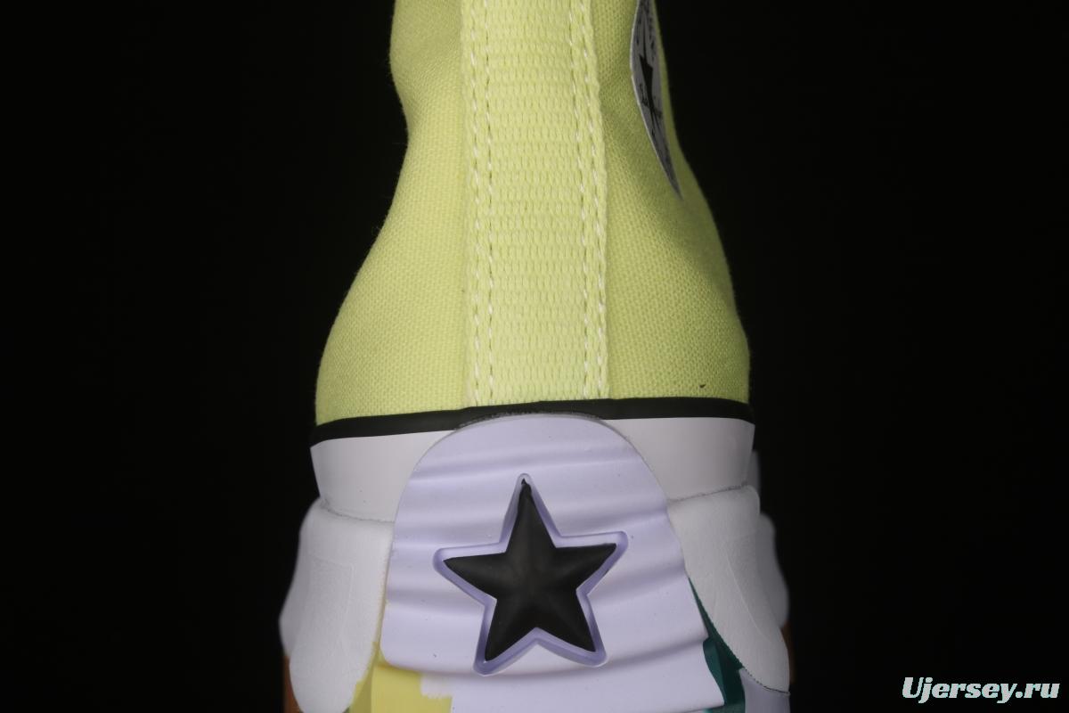 Converse x Keith Hatding Run Star Hike muffin thick-soled high-top casual board shoes 571112C