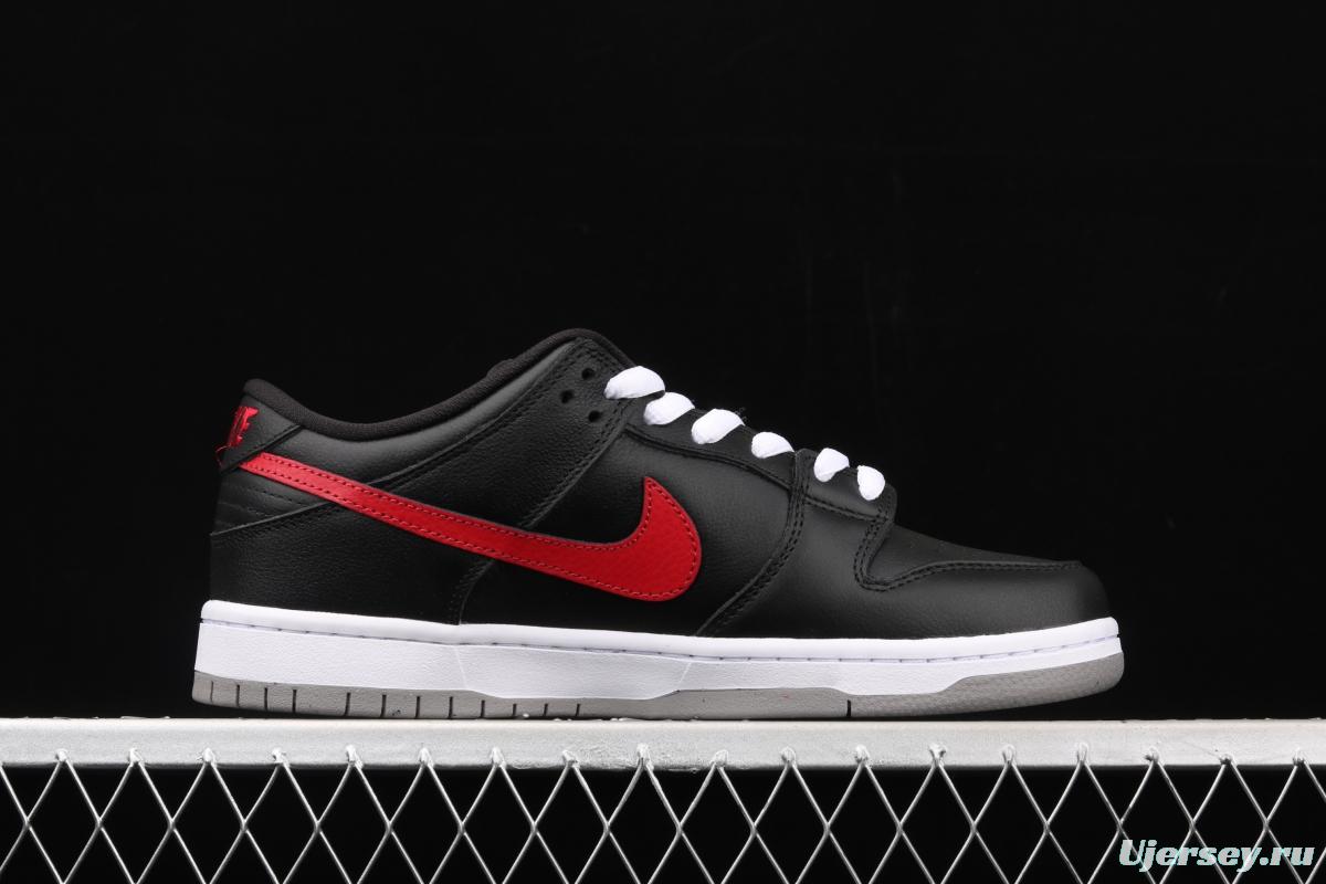 NIKE DUNK Low Premium 2020 black and red shrimp low-side leisure sports skateboard shoes 313170-060