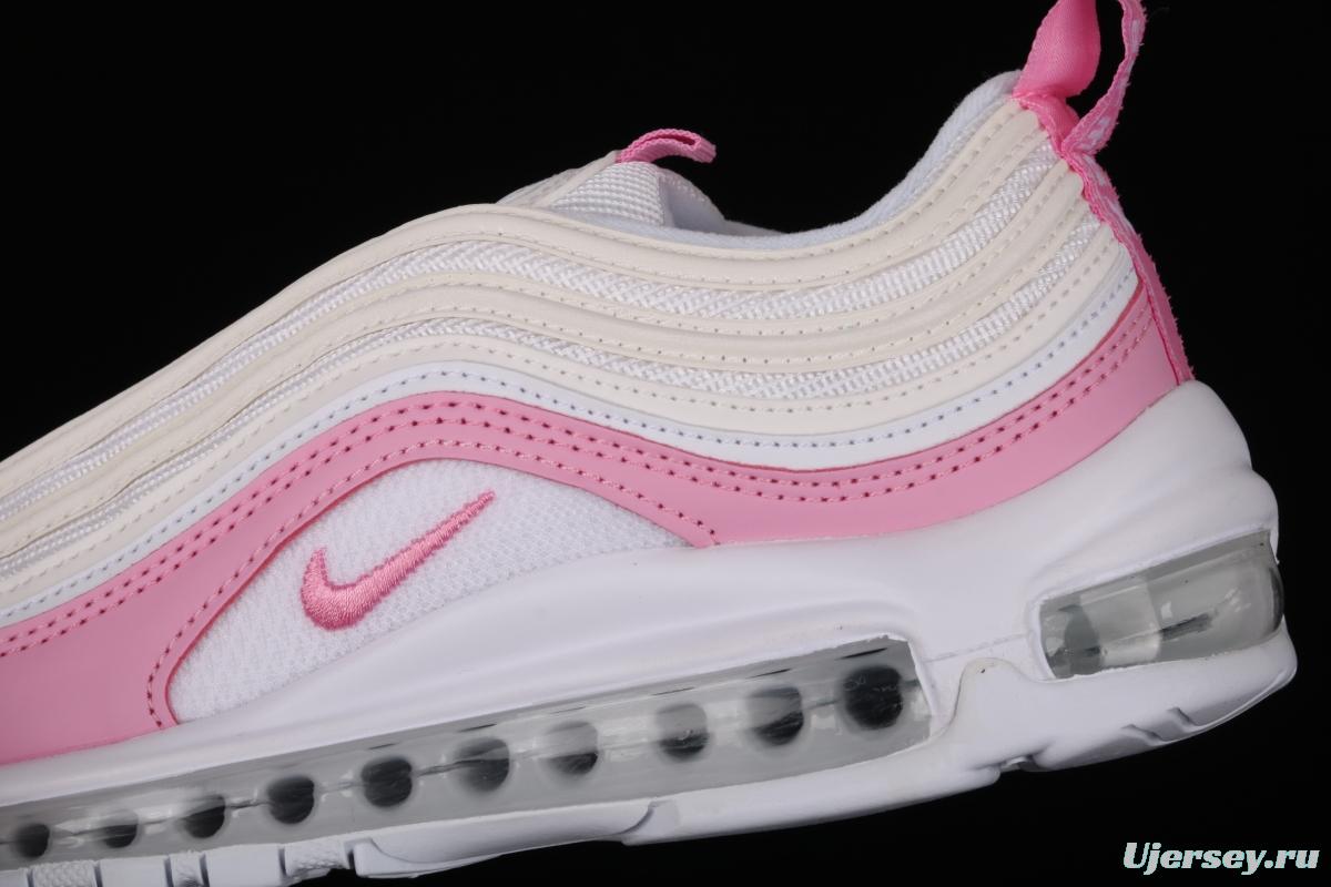 NIKE Air Max 97 ESS white pink bullet air cushion running shoes BV1982-100