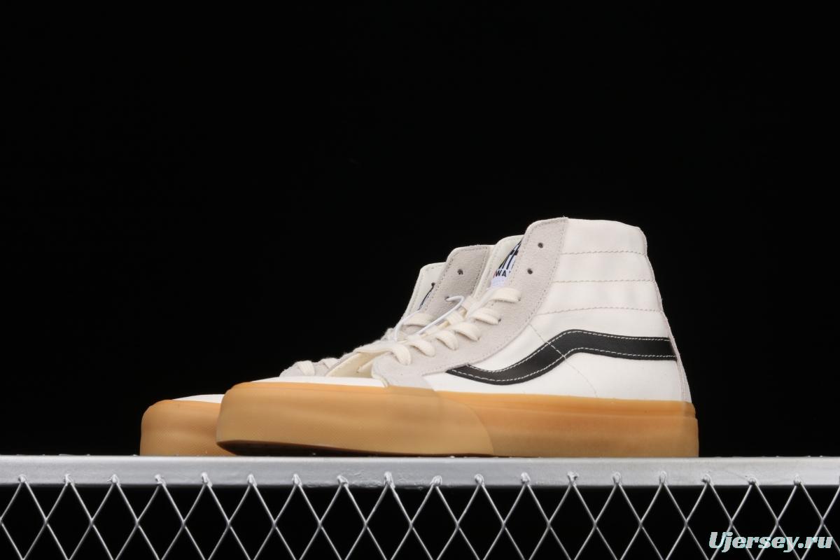 Vans Sk8-Hi 138Devon SF overseas limited edition raw cream white Baotou Gaobang leisure board shoes VN0A2RR1VPM