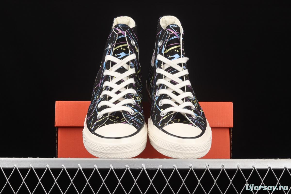 Converse Chuck 70s watercolor splash ink Chinese style high-top leisure board shoes 170801C