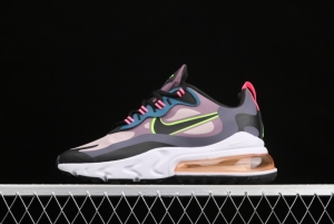 NIKE Air Max 270React new high frequency mesh hollowed-out half-palm air cushion running shoes CV8818-500