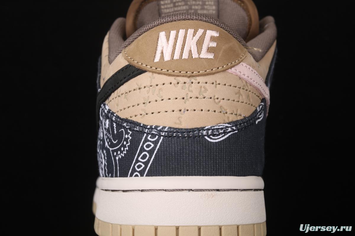 Travis Scott × SB DUNK joint name board shoes cashew fruit CT5053-001