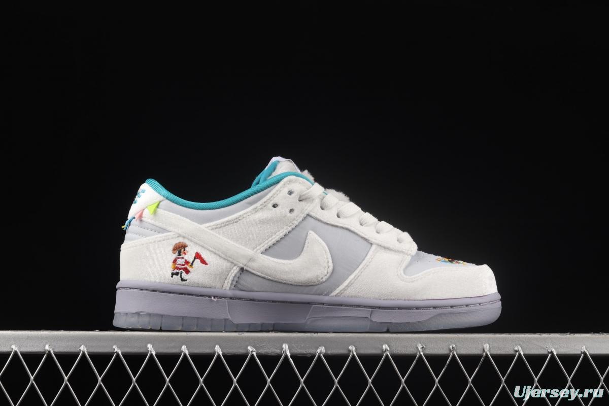 NIKE DUNK Low ICE ice and snow color SB buckle rebound fashion leisure board shoes DO2326-001