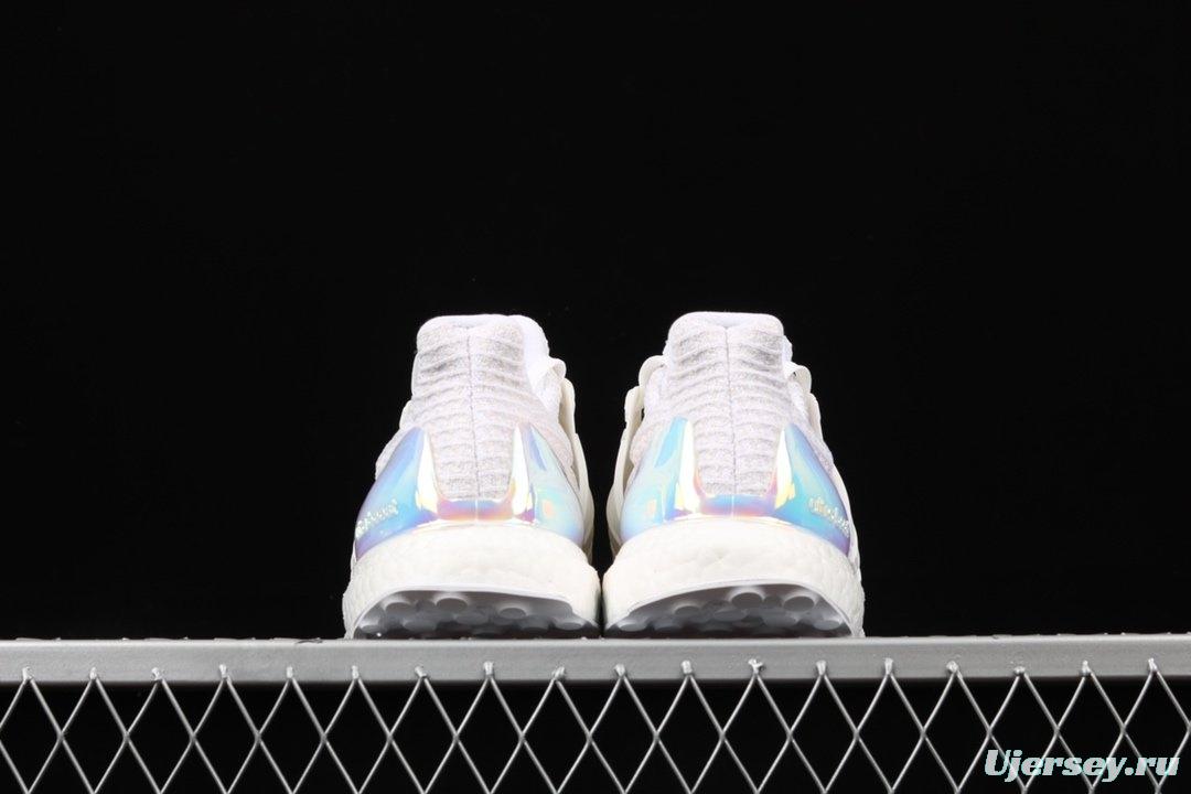 Adidas Ultra Boost 4.0Iridescent BY1756 fourth generation knitted striped white laser UB