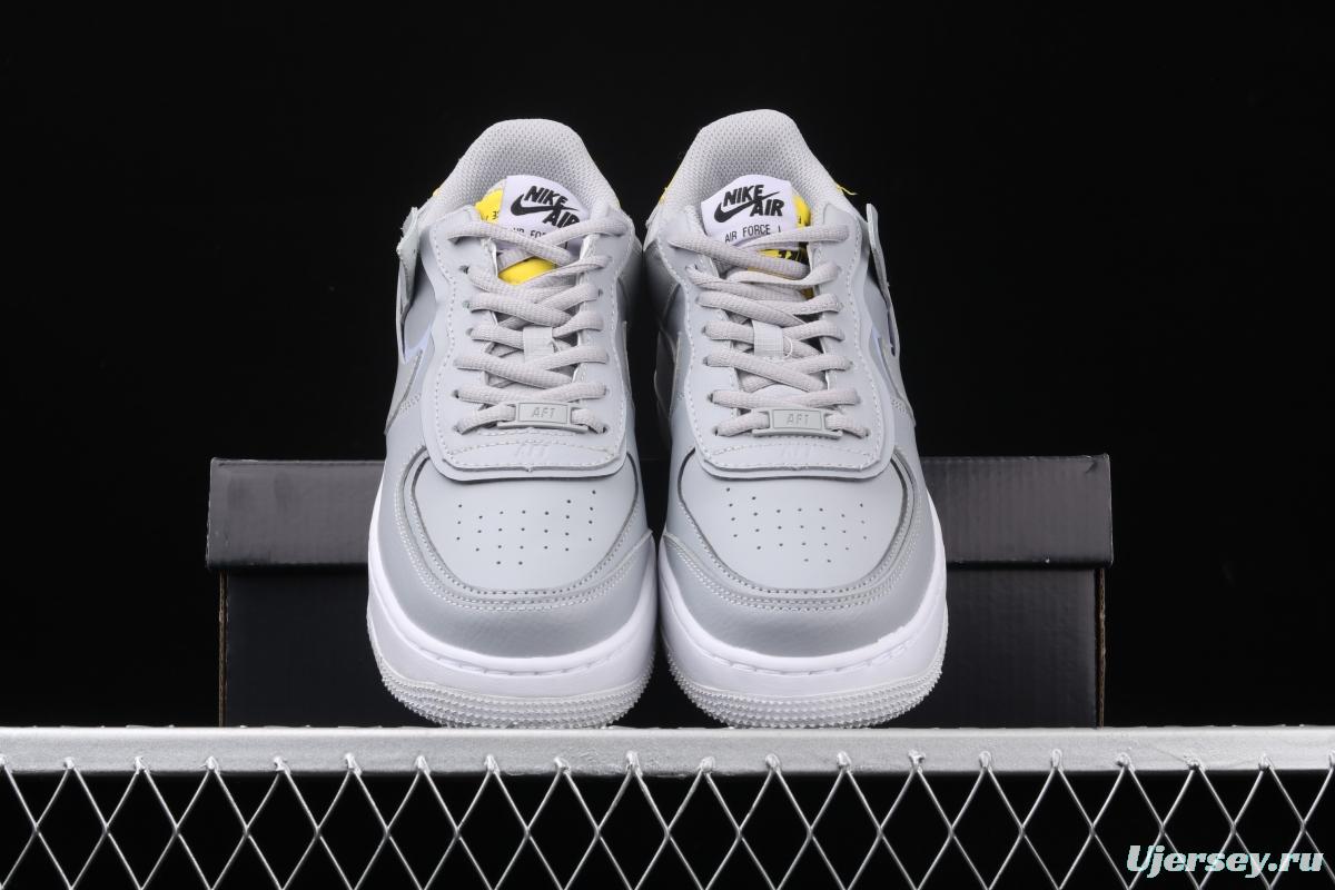 NIKE Air Force 1 ShAdidasow light weight heightened low-top board shoes CI0919-002