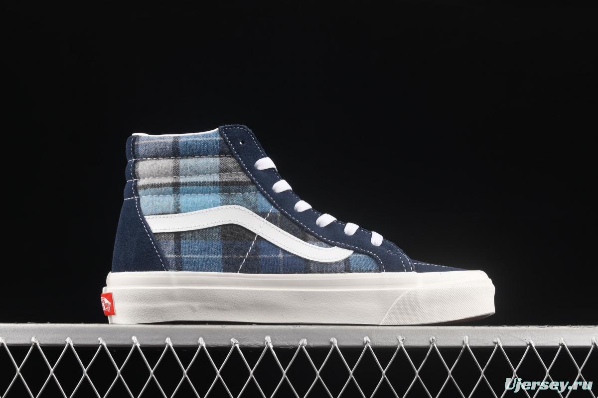 Vans Sk8-Hi x Pendleton joint name plaid series high-top casual board shoes VN0A38GF9GS