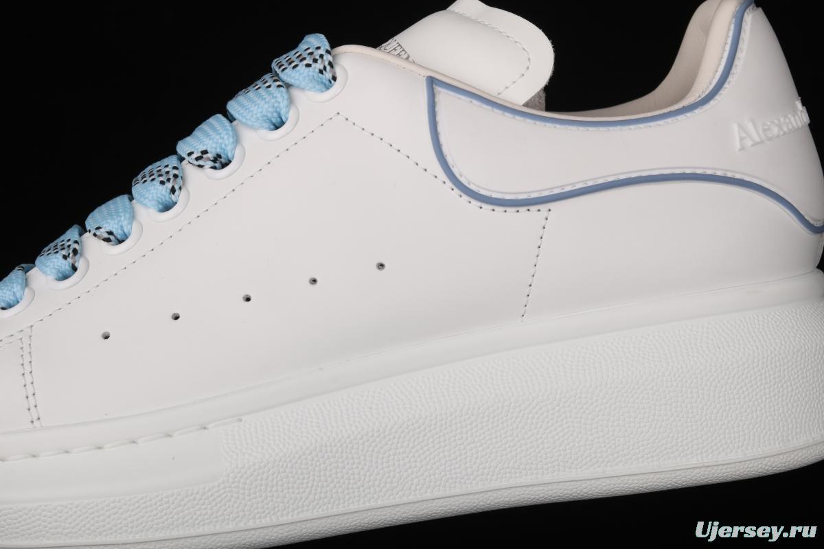 Alexander McQueen white and blue gel drop