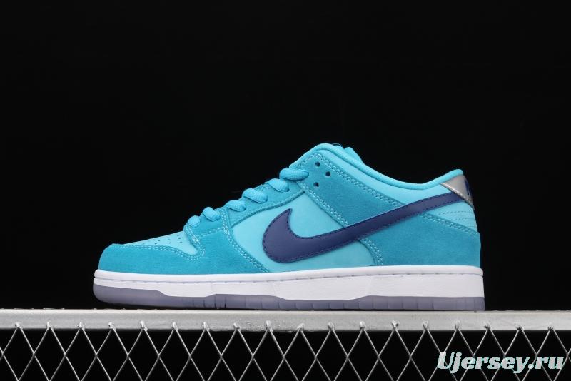 NIKE SB DUNK Low Pro sky blue fur-like fluorescent bottom low-top casual board shoes BQ6817-400