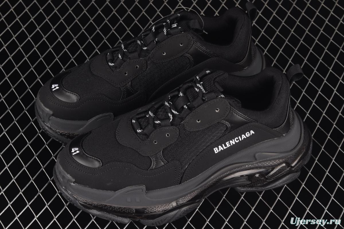 Balenciaga Triple S 3.0 full-combination nitrogen crystal outsole W2FB11000 for retro casual running shoes