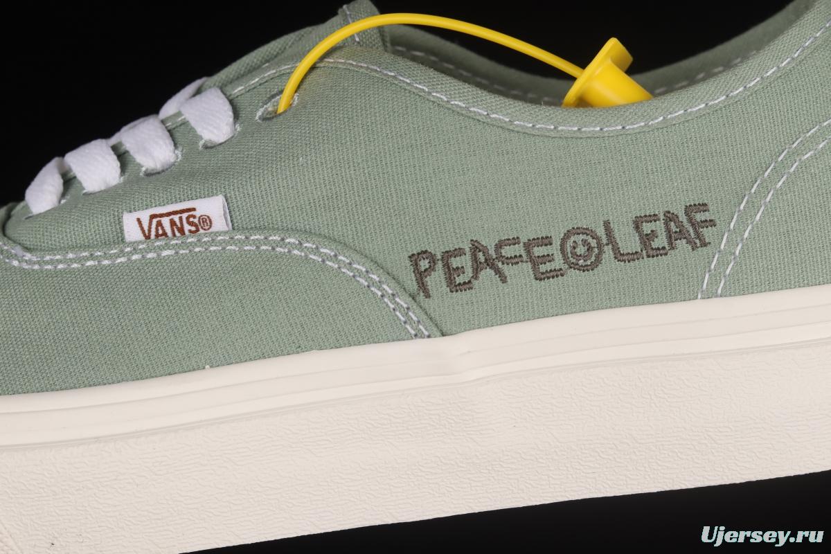 Vans Authentic Grey Green Fun Embroidered Pattern Low-Top Sneakers Sneakers VN0A5KRDAST