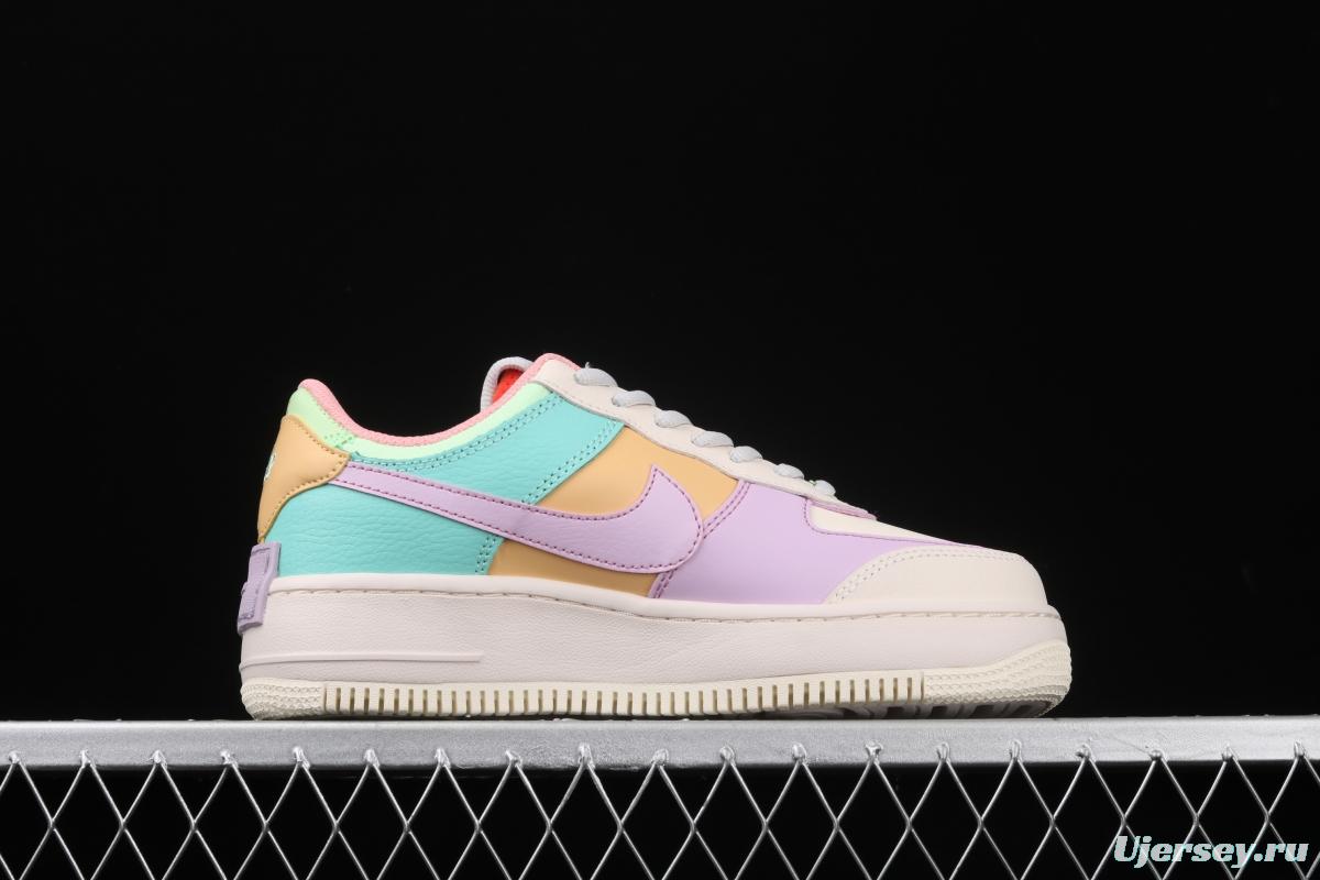 NIKE Air Force 1 ShAdidasow Tropical Twist light weight heighten low-top board shoes CI0919-101,