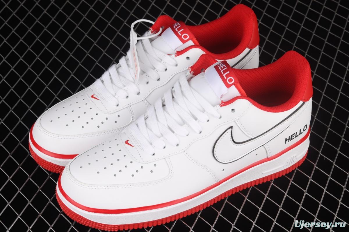 NIKE Air Force 1y07 Hello low-top sports leisure board shoes CZ0327-100