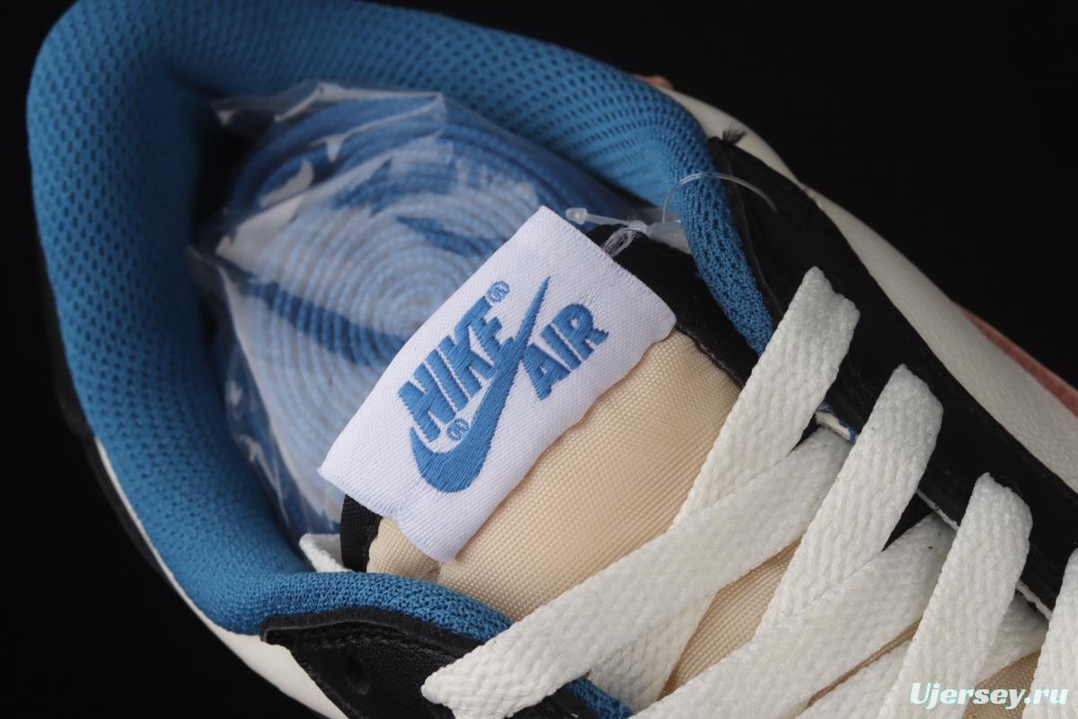 Travis Scott x Air Jordan 1 High OG Lightning inverted tick low side head layer original standard DM7866-140