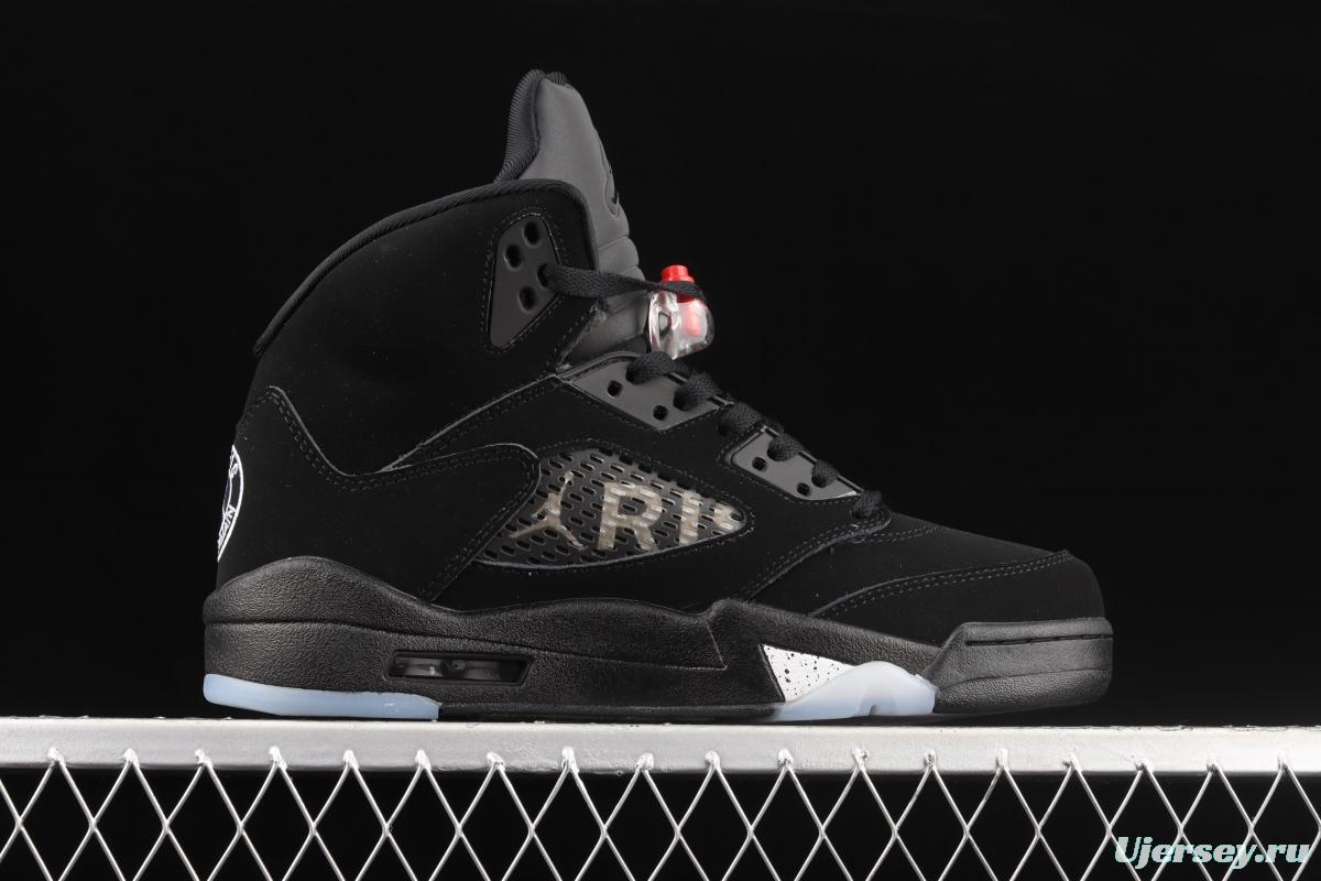 Air Jordan 5 OG Black Metallic Black Silver AV9175-001