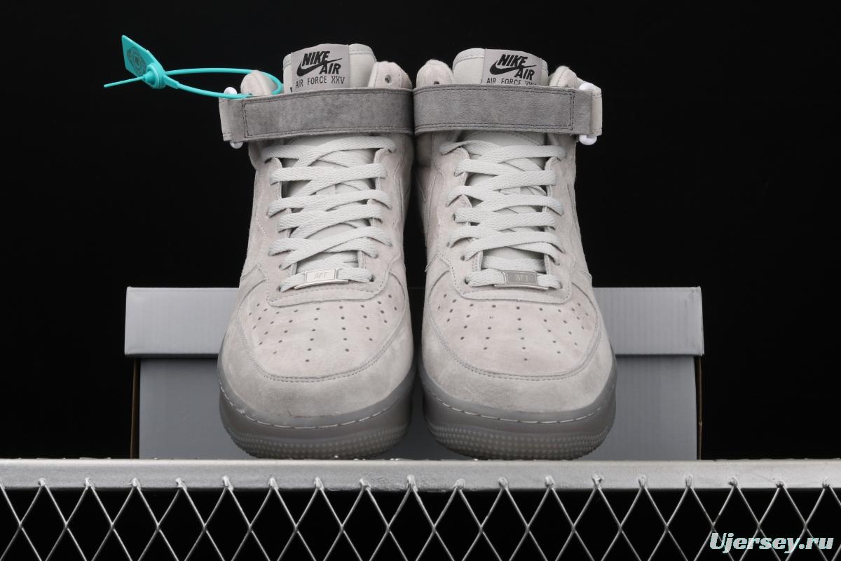 Reigning Champ x NIKE Air Force 1x 07 Mid defending champion 3M reflective sports leisure board shoes 807618-200