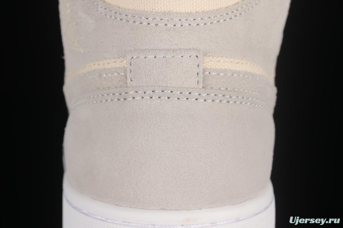 Air Jordan 1 Mid coconut milk mid-top basketball shoes DN4281-100