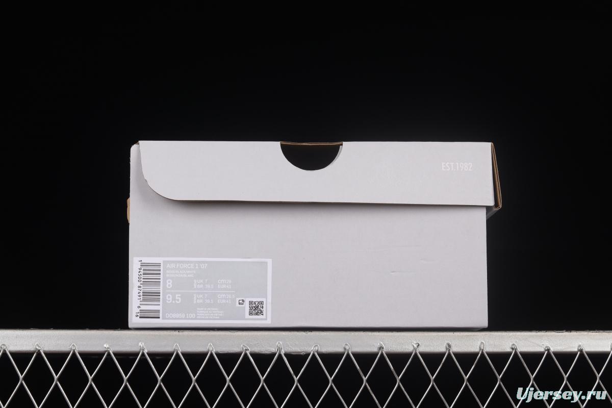 NIKE Air Force 1'07 Low Beige Small Fragrance Low Casual Sneakers DD8959-100