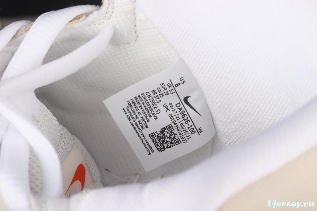 NIKE SB DUNK High Unbleached Pack linen color SB buckle rebound fashion casual board shoes DA9626-100