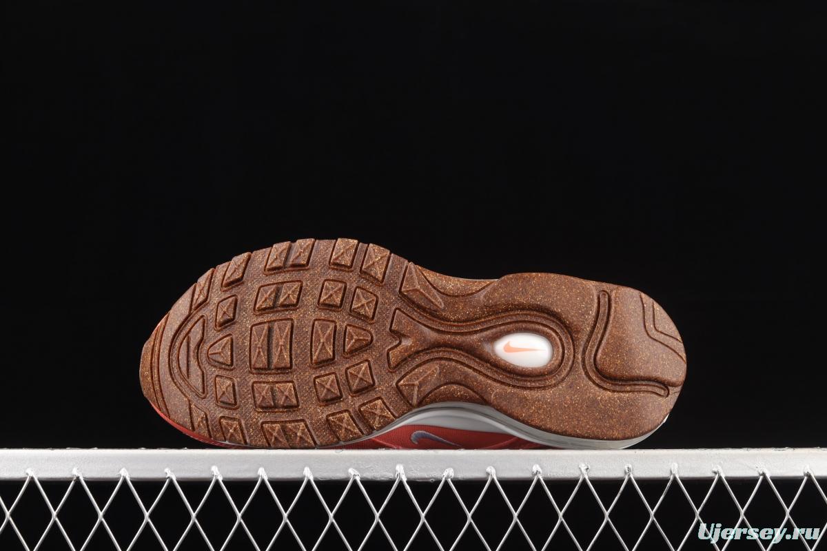 NIKE Air Max 97 SE bullet orange powder embroidered air cushion running shoes DC4012-800