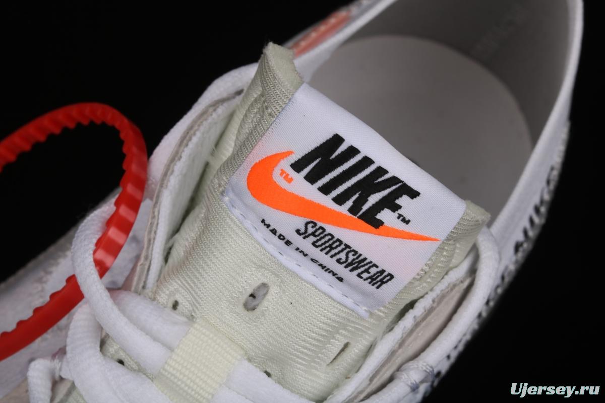 OFF-White x NIKE Vapor Max joint name steam air cushion jogging shoes AA3831-100