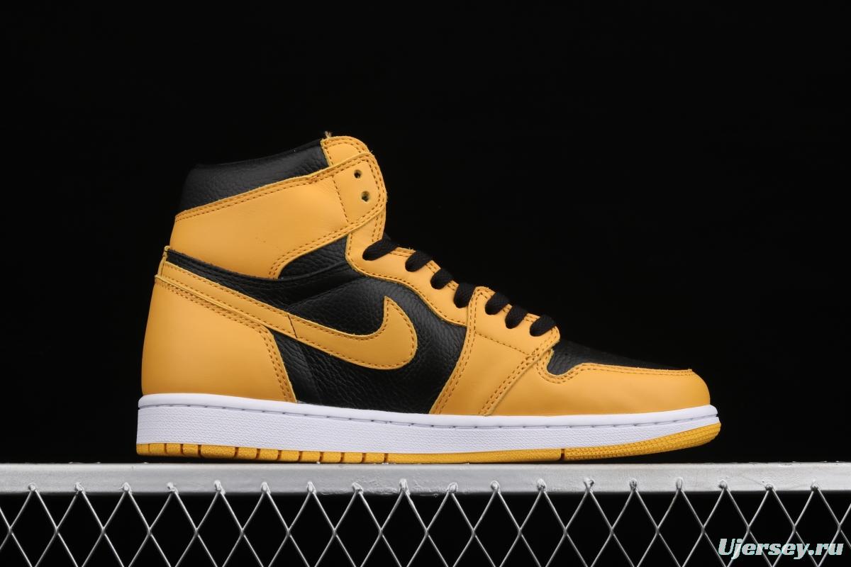 Air Jordan 1 High OG Pollen black and yellow 555088-701