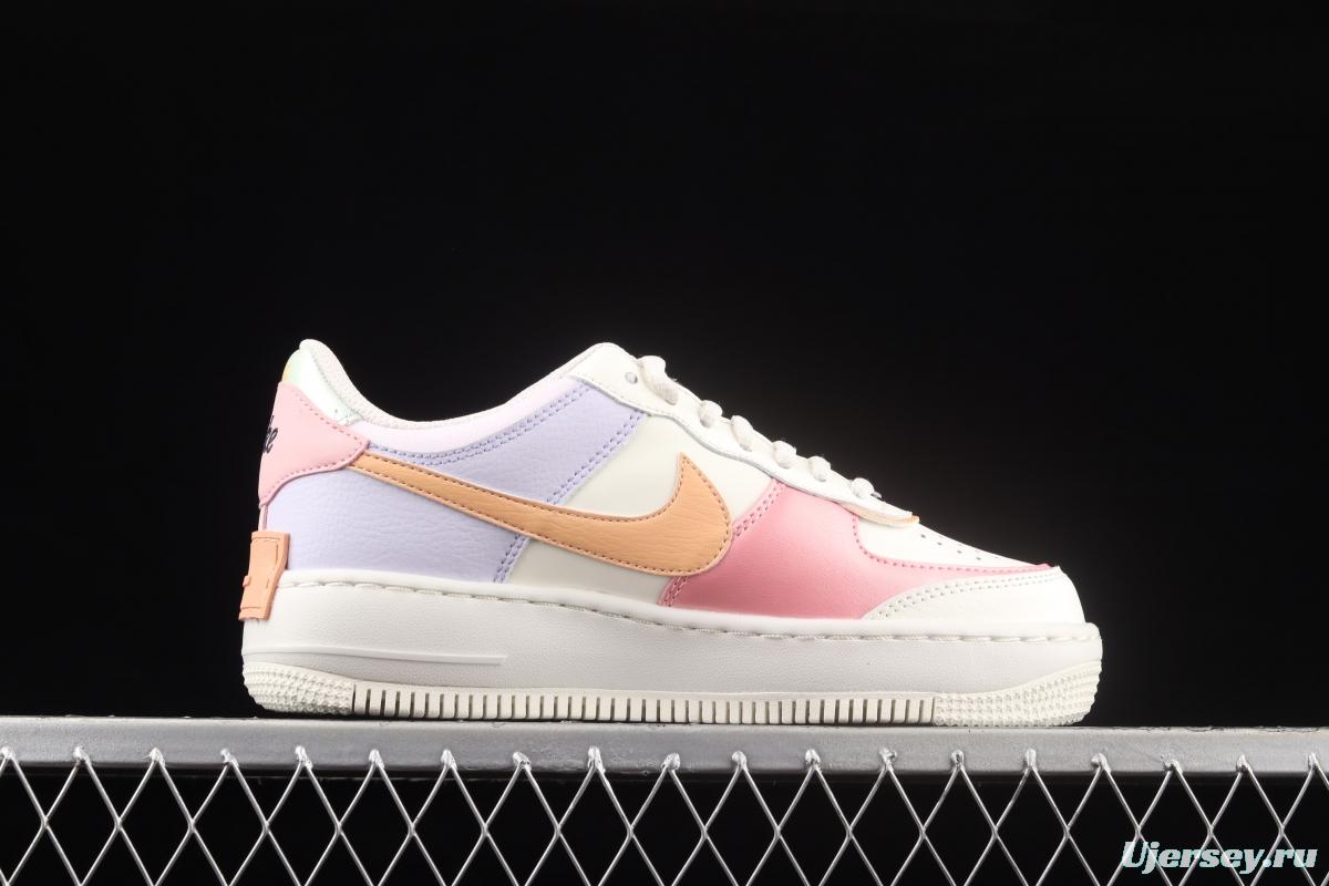 NIKE Air Force 1 ShAdidasow light weight heightened low-top board shoes CI0919-111,