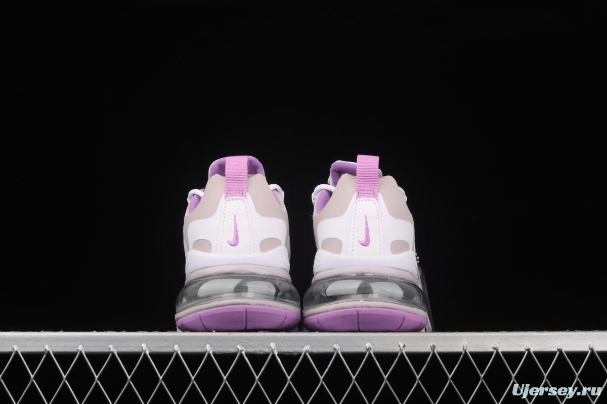 NIKE Air Max 270React new high-frequency mesh hollowing out function half-palm air cushion running shoes CZ1609-100