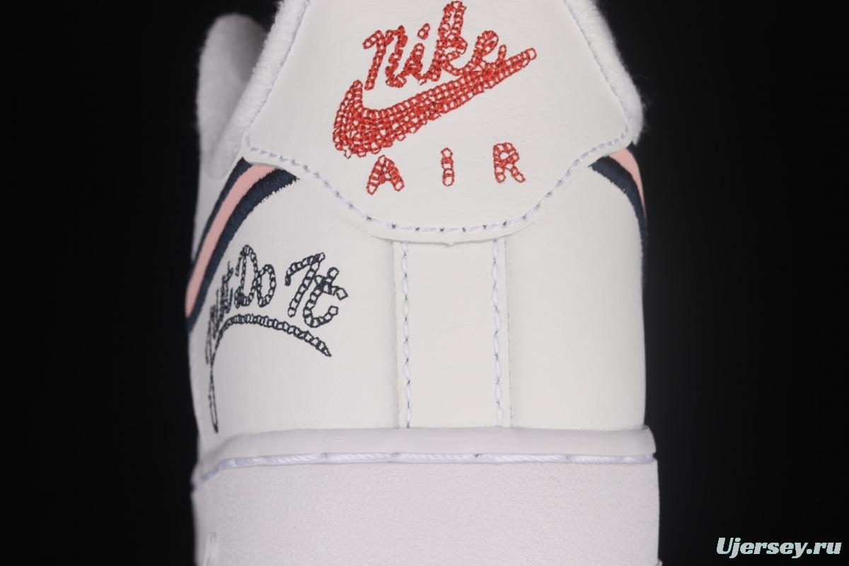 NIKE Air Force 1x07 SE white rubber low-top casual board shoes DB4542-100