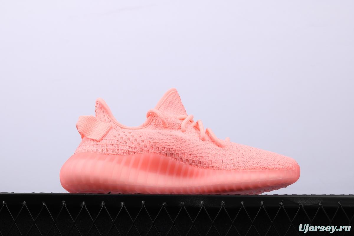 Adidas Yeezy 350 Boost V2 EG7498 Darth Coconut 350 second generation pink hollowed-out silk color matching