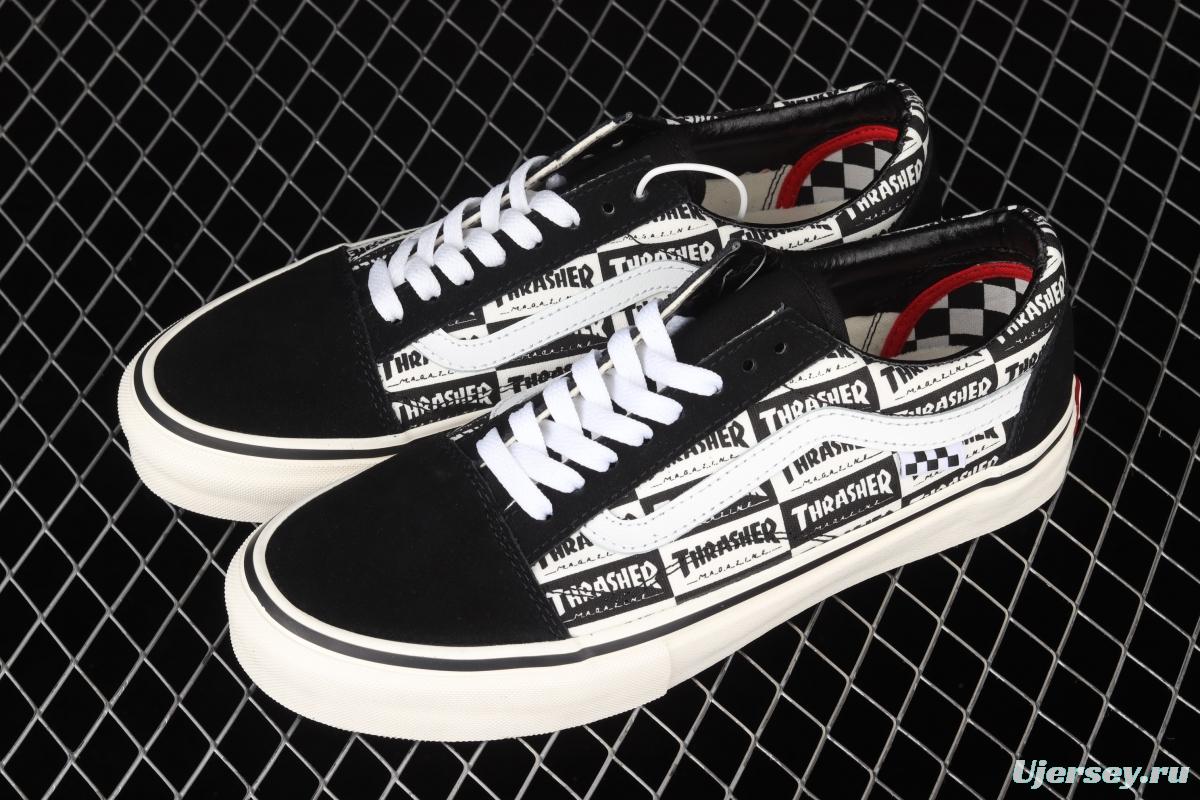 Vans Old Skool Thrasher printed low-top skateboard shoes VN0A38G1GWD