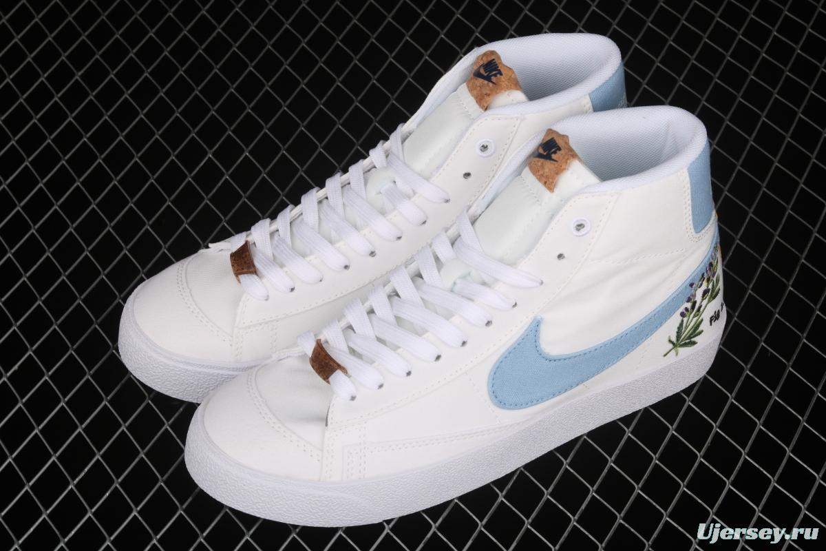 NIKE Blazer Mid '1977 SE Trail Blazers classic high-top canvas all-purpose leisure sports board shoes DC9265-100